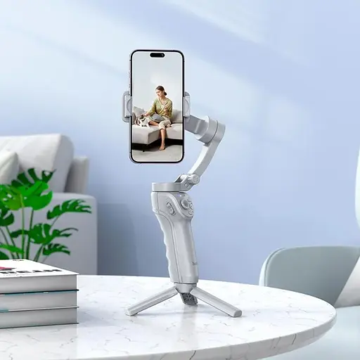 Триосьовий стабілізатор Hoco K24 Support 3-axis smart gimbal Gray - фото 6