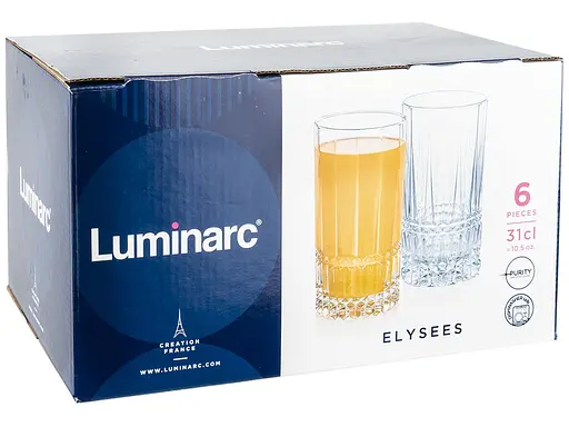 Набор стаканов Luminarc Elysees высокие 310 мл х 6 шт (N9067) - фото 3