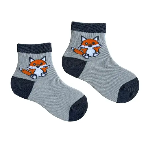 Шкарпетки дитячі "Лисичка" з індійської бавовни 413003 16-18 - фото 1