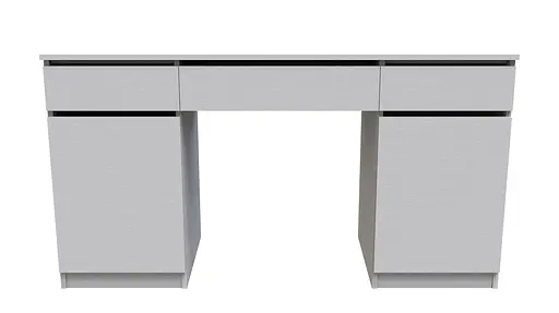 Стіл комп'ютерний Віто 2 Ferrum-decor 750x1400x500 ДСП Біле 16 мм (FRD-104830)