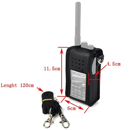 Шкіряний чохол з ремінцем Retevis J9110H для рацій Retevis RT3, RT3S, TYT MD-380 та інших (100919) - фото 7