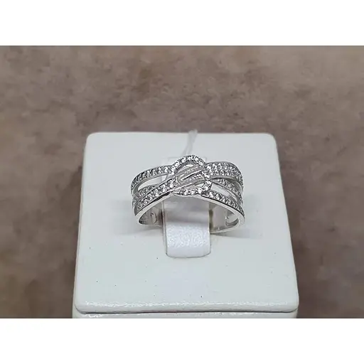 Серебряное кольцо Агни ИДЕАЛ с фианитами. 1155/1Р-CZ 16,5 - фото 5