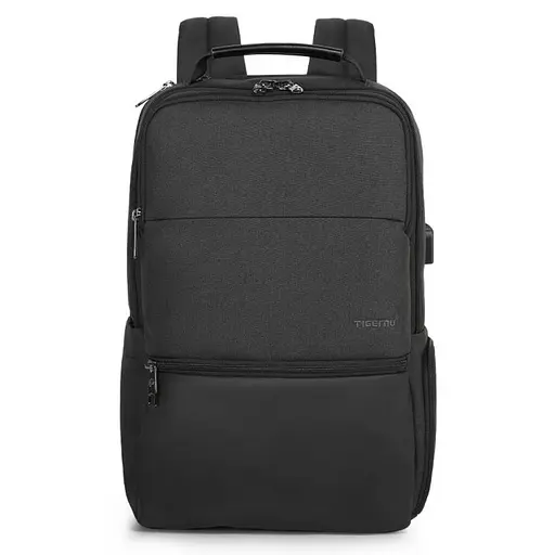 Рюкзак міський розширюваний Tigernu T-B3905 38л з USB для ноутбука 19" Black (17055) - фото 2