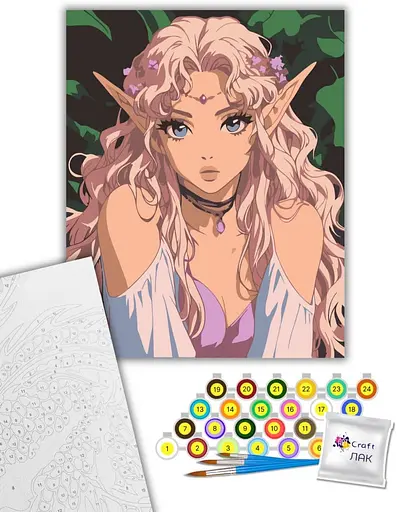 Набір для розпису ArtCraft Ельфійська принцеса 40 x 50 см (16131-AC) - фото 2