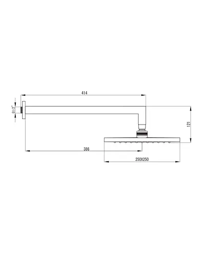 Верхний душ Imprese Valtice VR-15320 (S), Хром - фото 2