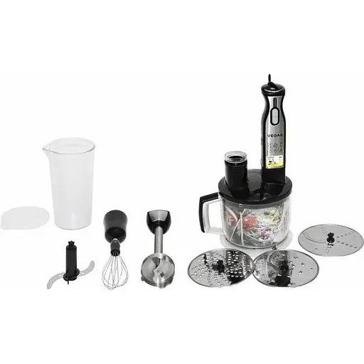 Многофункциональный погружной блендер Vegas VHB-1222NS 4 в 1 домашний электрический - фото 1