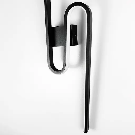 Настінний чорний LED світильник у 2-х розмірах Line F довжина 60 см Арт. WM32 BK - фото 4