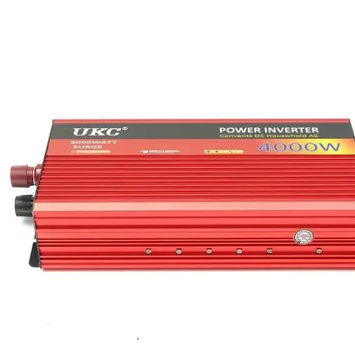Преобразователь постоянного тока 4000W UCK-4000W AC/DC инвертор для автомобиля 12В-220В - фото 2