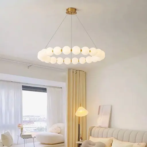 Люстра із серії Mysa Pearl Ø 80 см на 3 світлових режими | Арт. 77068-800 | Line F - фото 7