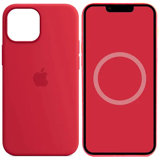 Чохол Epik Silicone case AAA with Magsafe and Animation для Apple iPhone 14, 6.1 Червоний/Red