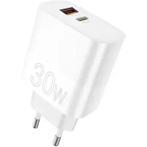 Зарядний пристрій адаптер живлення WUW-C208 30 W PD USB-C + USB QC 3.0 18 W - фото 1