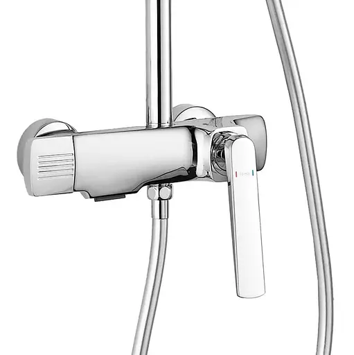 Душова система Rea Rebel хром з виливом REA-P2415, Хром - фото 3