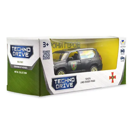 Автомодель TechnoDrive Шевроны Героев Toyota Land Cruiser Prado 110 ОМБр (250359M) - фото 14