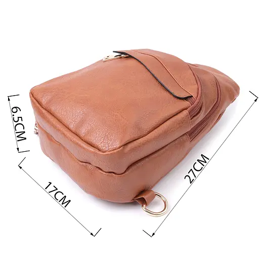 Женская сумка Vintage через плечо с отверстием для наушников из экокожи 17х27х6.5 см sum0026980 - фото 3