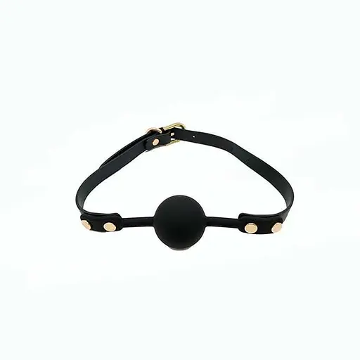 Силиконовый кляп для рта Черный K0850-1 - фото 1