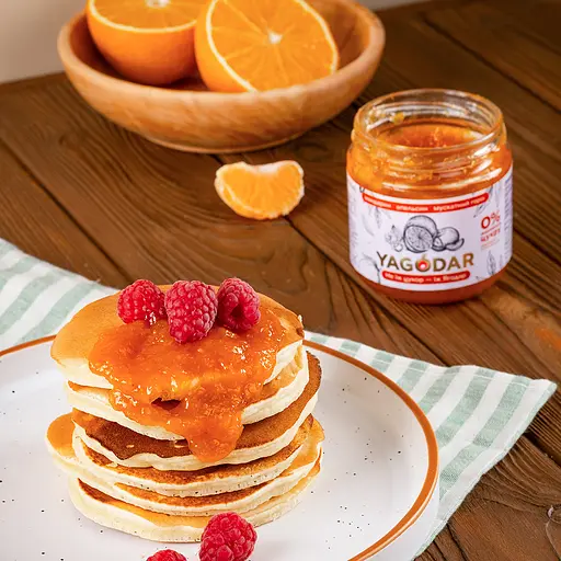 Джемы без сахара Yagodar Мандарин Апельсин Мускатный орех 4 шт 840 г - фото 7