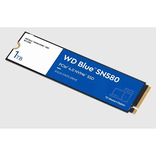 Накопитель SSD WD Blue SN580 1 TB M.2 PCIe 4.0 NVMe WDS100T3B0E - фото 1