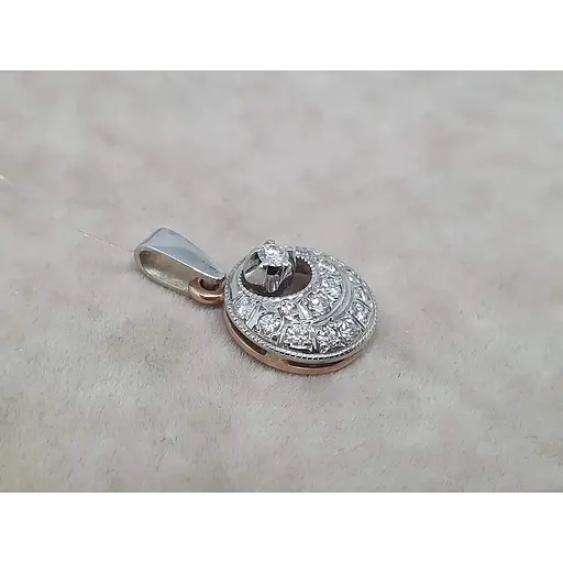 Золотая подвеска Qvaliz с бриллиантами. 8В410358536/19 - фото 2