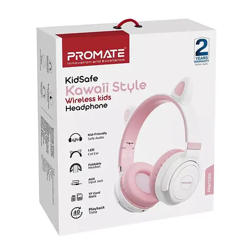Наушники Promate Panda Bubblegum (panda.bubblegum) - фото 8