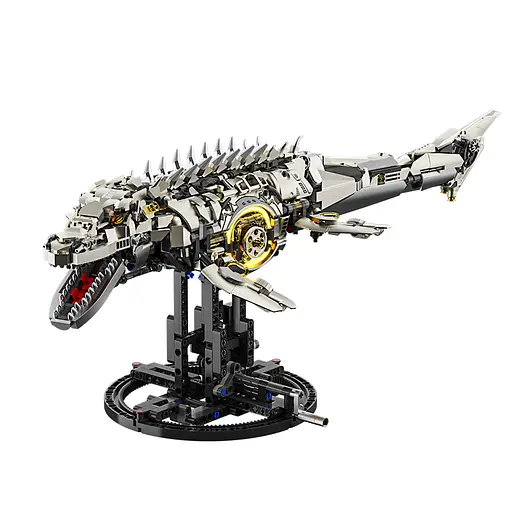 Конструктор динозавр MJI механічний МОЗАЗАВР  Mosasaurus Sea Dragon Technical Model  1413 деталей - фото 1