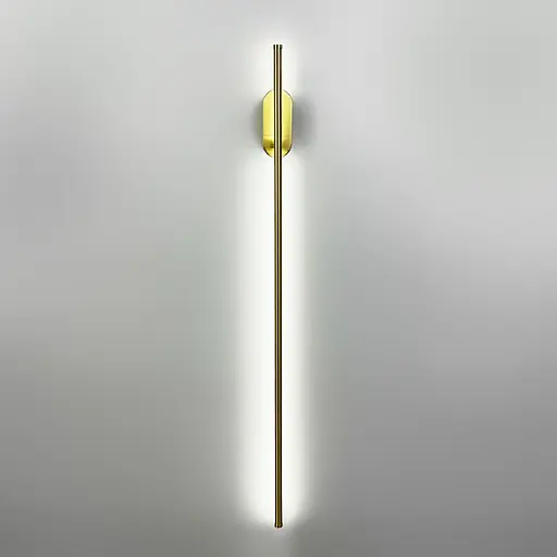 Сучасне лінійне бра в латунному корпусі 100 см Line F Арт. WB26/1000 AB - фото 4