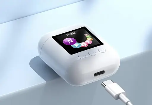 Бездротові навушники Remax Digital Player TWS-19, BT5.0, IPX4, 50mAh, 700mAh, 3-4.5h, white - фото 3