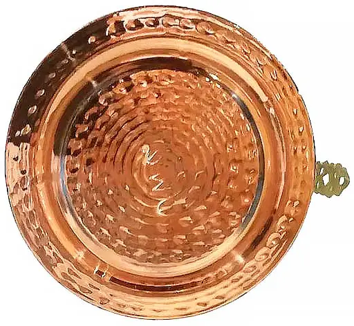 Мідна турка ручної роботи O.M.S. Collection 9250 №6 450 мл Золотистий (Туреччина) - фото 5