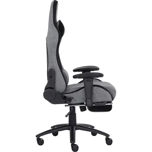 Геймерское кресло GT Racer X-2534-F Fabric Gray/Black Suede [121429] - фото 4