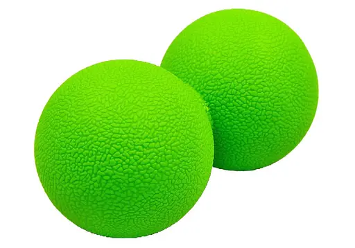 Массажный мячик EasyFit TPR двойной 12х6 см зеленый (EF-2175-GN) - фото 2