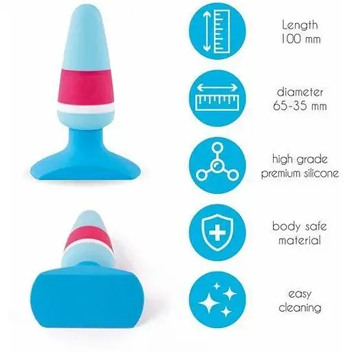 Анальна пробка FeelzToys Plugz Butt Plug Colors Nr. 1 - фото 2