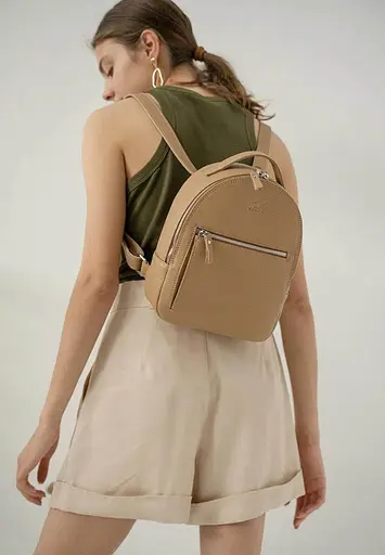 Кожаный рюкзак Groove S карамель флотар - фото 3