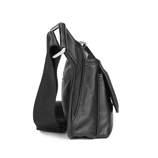 Чоловіча шкіряна сумка на пояс John McDee 24.5х14х6 см sum0025998 - фото 14