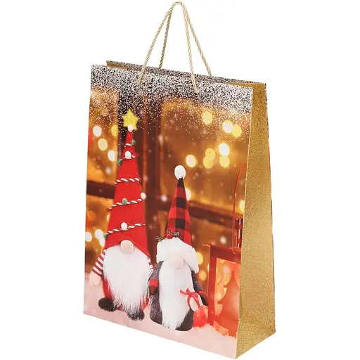 Пакет подарунковий новорічний JZ05103 Червоний (NY) - фото 1