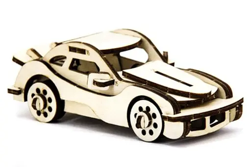 Дерев'яний конструктор Порше 43 деталі - фото 2