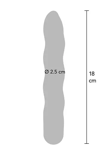 Вібратор ToyJoy Funky Wave 18 см (фіолетовий) - фото 6