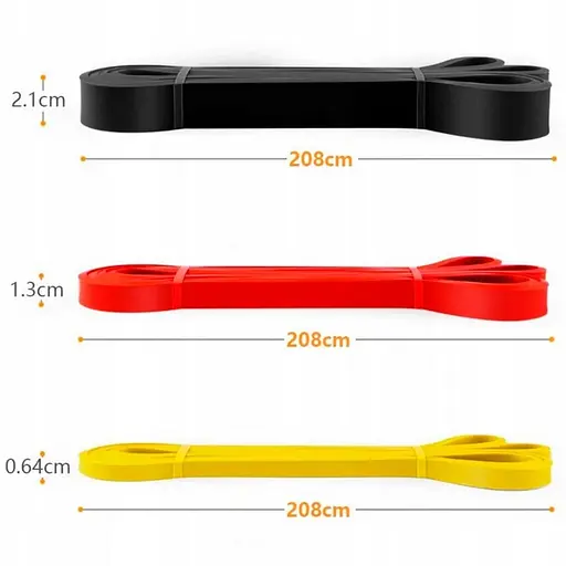 Резиновые петли для тренировок "Pro Loop Bands" NE-SET-451 3шт - фото 3