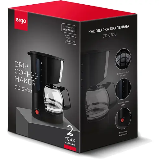 Капельная кофеварка Ergo CD 6700 - фото 9