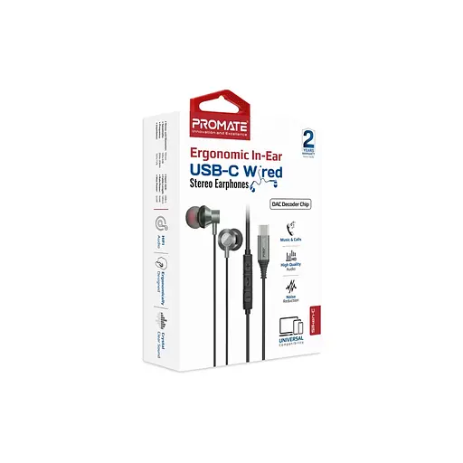 Навушники Promate Silken-C Grey (silken-c.grey) - фото 2