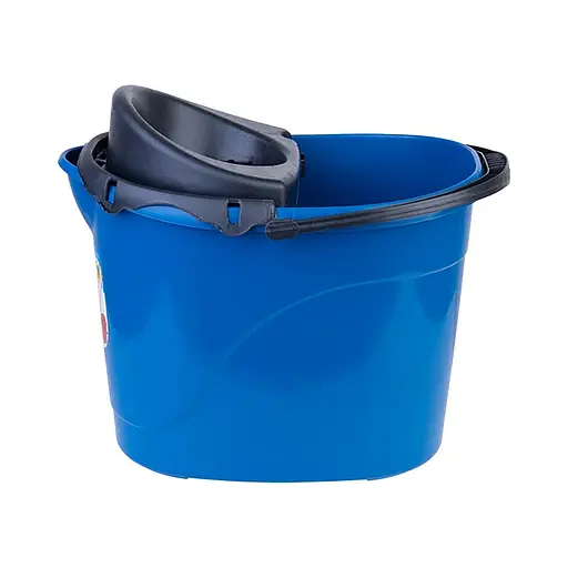 Ведро для уборки пластиковое с отжимом 13 л AFSEM Турция Синий 88075 - фото 3