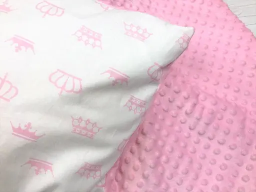 Плед з плюшем Moontime і вишивкою 100x80 см "Корони" - фото 2