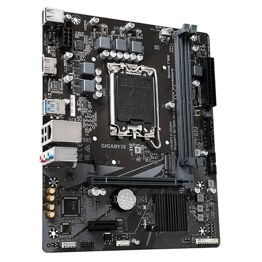 Материнська плата Gigabyte H610M K DDR4 (H610M K DDR4) (Socket 1700, Intel H610, Micro-ATX) - фото 2