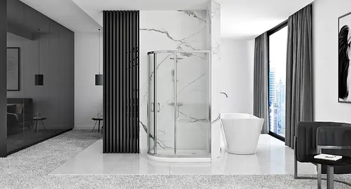 Душевая кабина Rea Look chrom 80x100 REA-K7901, Хром, Универсальная - фото 4