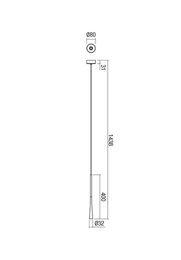 Подвесной светильник Redo ITO SU LED 400 7W 3000K COFFEE (5.1.2) 01-1754 - фото 2