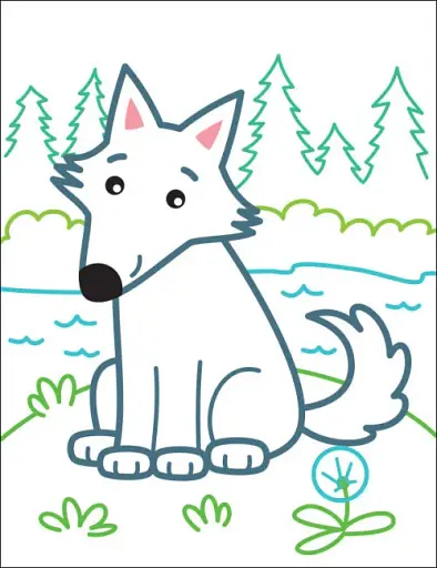 Кольорові зафарбовки: Лисичка - фото 2