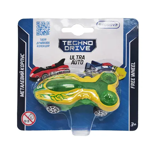 Ігрова міні-машинка Ultra Auto TechnoDrive 250321W-4 металевий корпус - фото 1