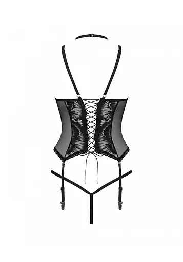 Комплект білизни Obsessive Alessya XS/S чорний - фото 6