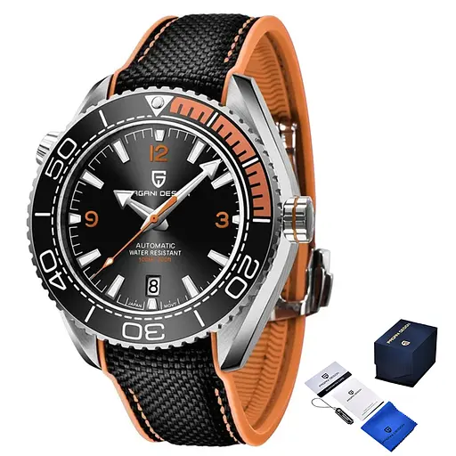 Наручний годинник чоловічий PD-1679 Silver-Black Pagani Design acs0031137 - фото 1