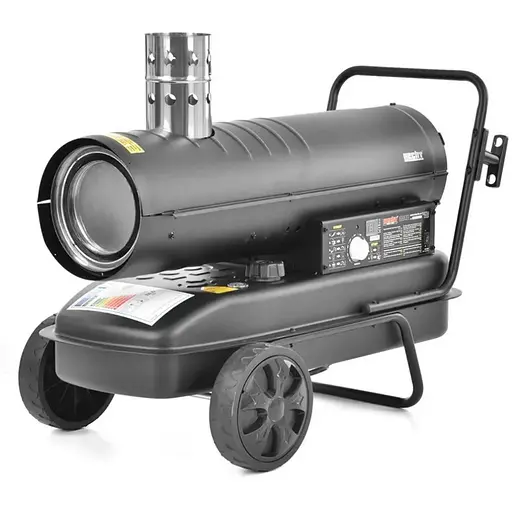 Дизельна теплова гармата HECHT 3040 18 кВт, площа обігріву 150 кв.м., підлоговий, чорний - фото 1