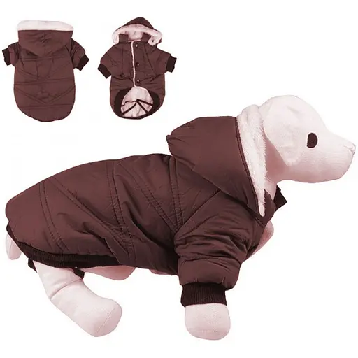 Куртка TatraPet с капюшоном зимняя на плюше Bordo 30 см 