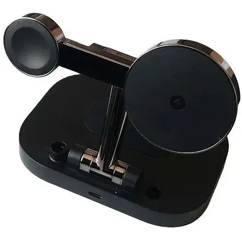 Зарядний пристрій 4 IN1 F22 MAGSAFE (iPhone, iWatch, AirPods,Stylus) 15W FAST ORIGINAL чорний - фото 1